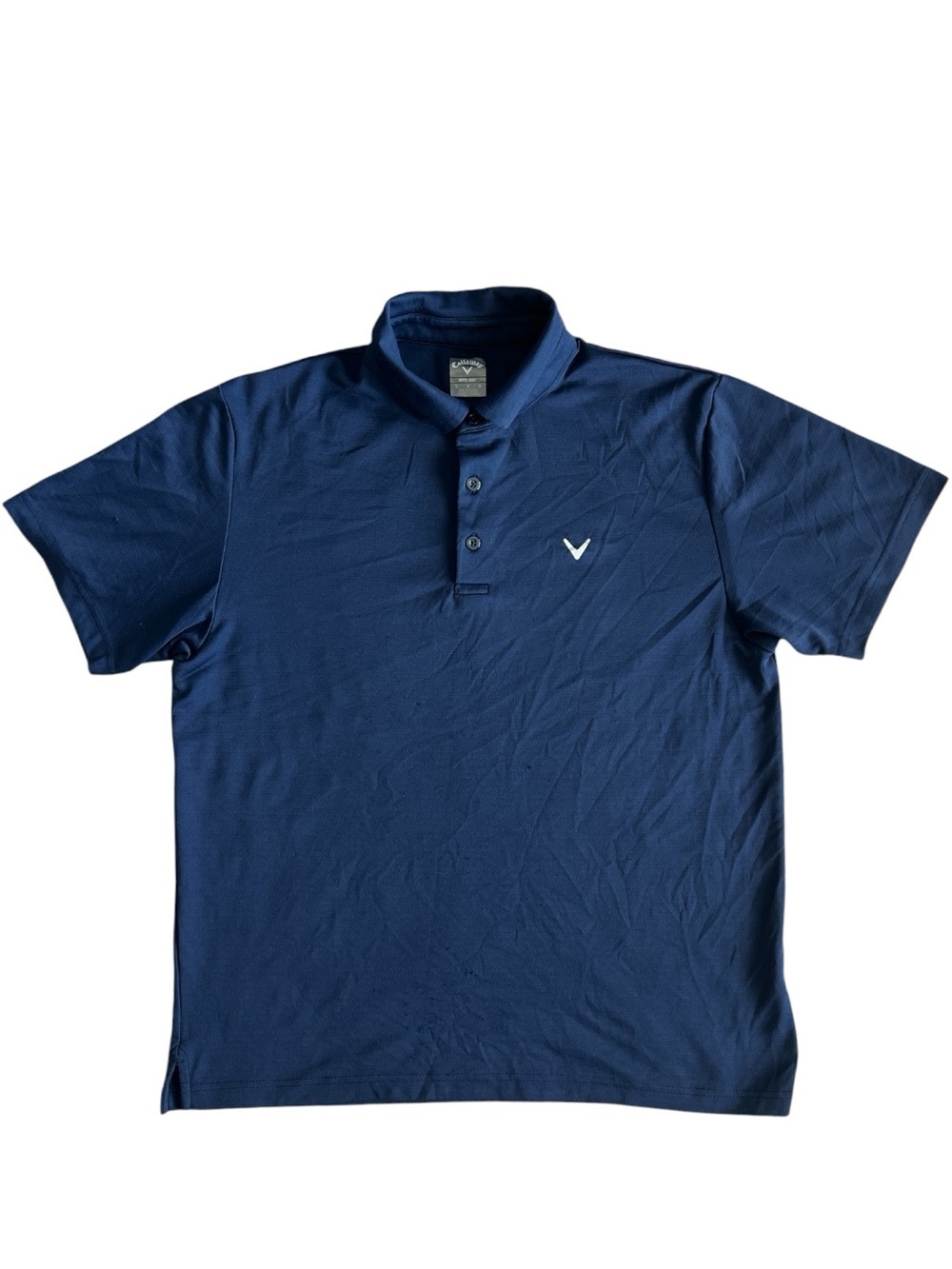 Callaway Men's Deep Navy Short-Sleeve Polo Size Large
